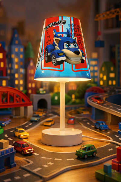 Vivido Home Goody Boy's Room Lampshade, Table Lamp