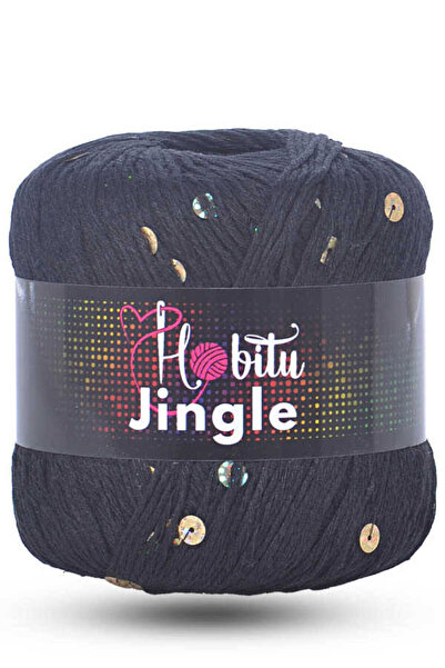Hobitu Yarns هوبيتو جينجل 150A أسود-ذهبي