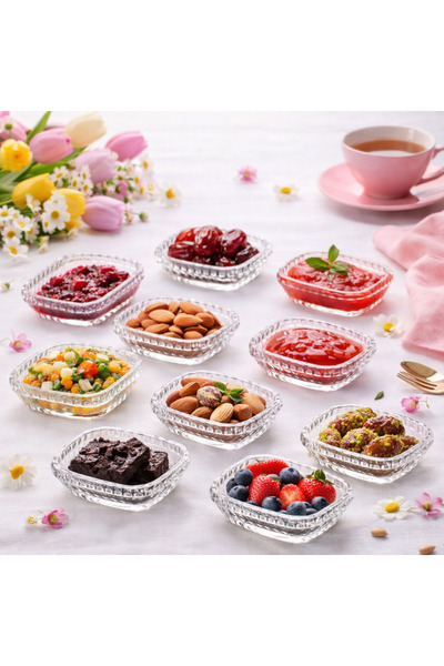 Dania ✨   Luxury Glass Serving Bowl Set of 10 - 9cm Size |   High Quality and...