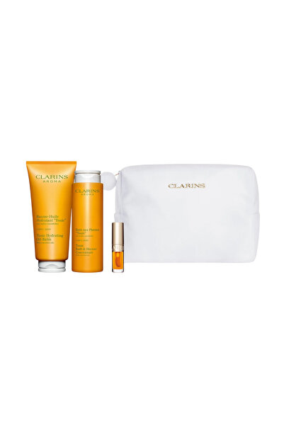 Clarins Σετ: Αρωματικό Έλαιο, Ενυδατικό, Έλαιο Σώματος, 200 ml + Αρωματικό Έλ...
