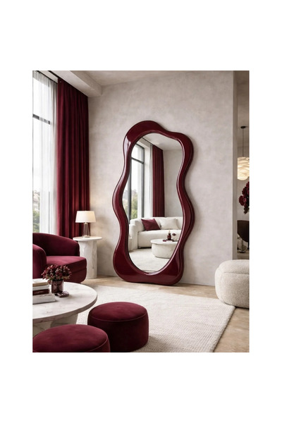 BÜYÜK İNCİ Dalga Desenli Modern Ayna