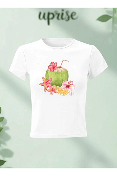 Vordevia Καλοκαιρινό μπλουζάκι από βαμβάκι και λύκρα με στάμπα και σχέδιο νερ...