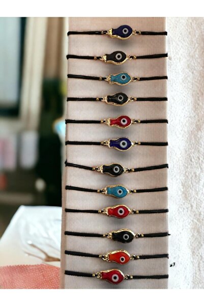 BBCN Fish Figure Elevator Closing Bracelet 12 Pieces Mixed Colors