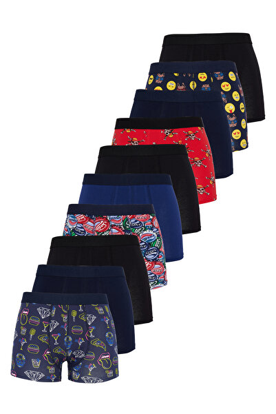 Tudors Ανδρικά μποξεράκια 10'lu ελαστικό ύφασμα από ελαστικό βαμβακερό ύφασμα...