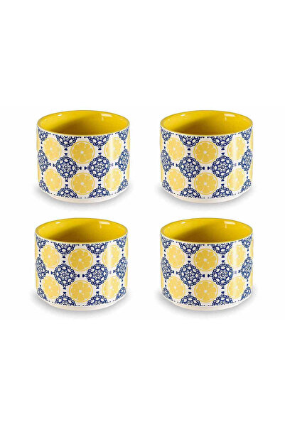 Decorer Σετ 4 ποτηριών πορσελάνης για λιμοντσέλο, Ø 6.5 εκ. x 5 ύψος