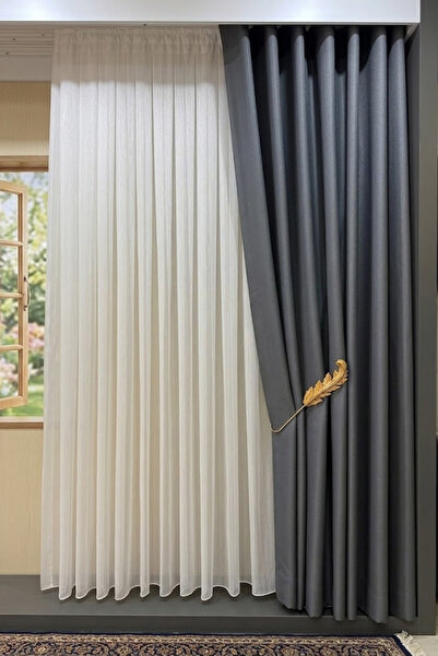 perhal perde ve halı ستارة تول مخططة فضية اللون من 1-3 طبقات، ستارة تول بيضاء...