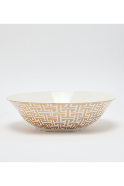 Sur La Table New Bone China 23x5cm White/Gold Bowls