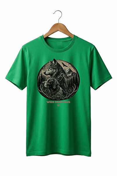 WİDİ T-Shirt - Πράσινο - Κανονική εφαρμογή