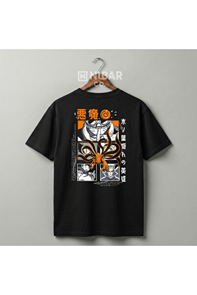 Grafftee Clothing Tricou unisex din bumbac cu design Naruto |   Țesătură prem...