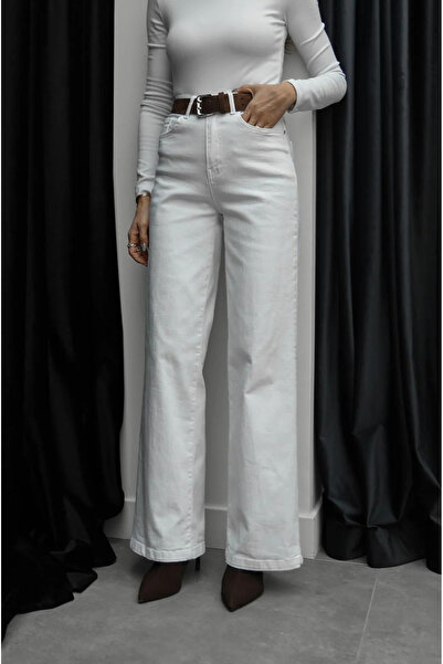 My Blog Λευκό Τζιν με φαρδιά μπατζάκια - 24124