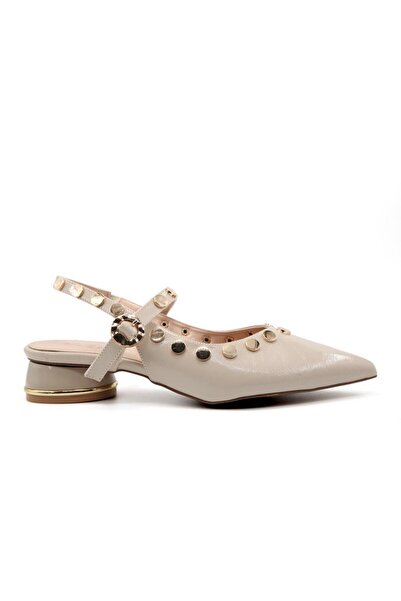 FELES 129-2302 Beige Women's Heeled Shoes