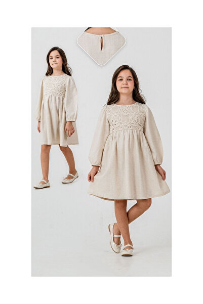 JABBER Sequin and Lace Detailed Woven Dress