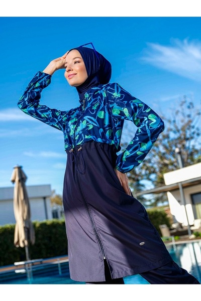 Elit Γυναικείο μαγιό με φερμουάρ, πλήρως καλυμμένο, από ύφασμα που απωθεί το ...