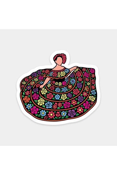 The Sticker Story. ملصق راقصة الفلامنكو النسائية