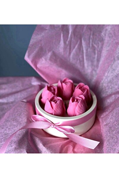 Veluna mum El Yapımı Lale Çiçeklerinin Zarif Dans Mum 💫🌷