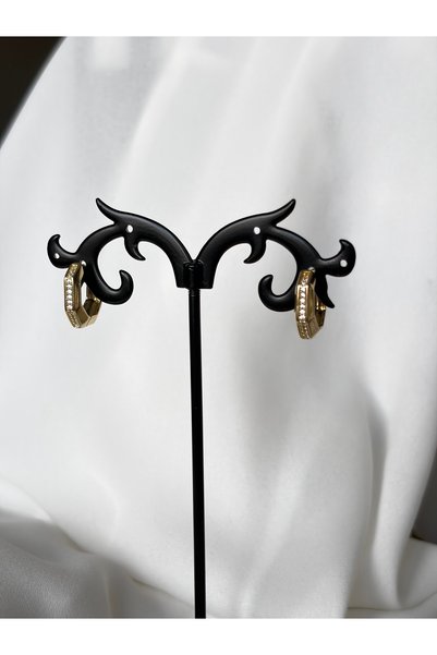 XUPING JEWELRY Stone Detailed Geometric Model Earrings