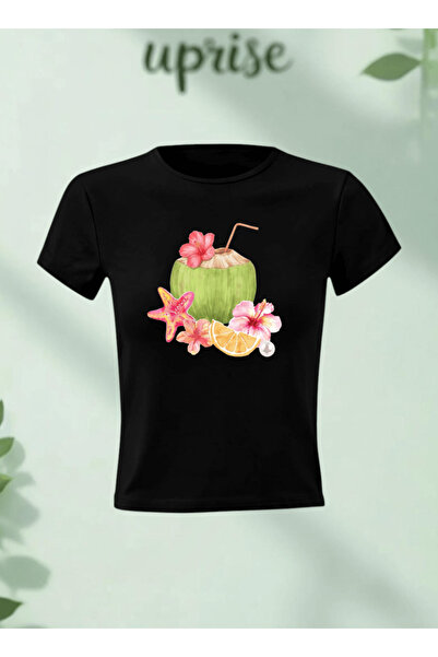 Vordevia Καλοκαιρινό μπλουζάκι από βαμβάκι και λύκρα με στάμπα και σχέδιο νερ...