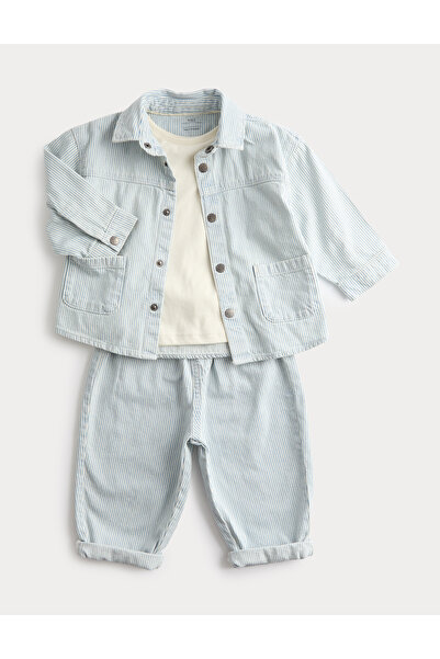 Marks & Spencer 3'lü Pamuklu Bebek Takım