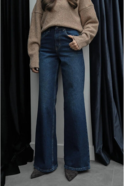 My Blog Μπλε Τζιν με φαρδιά μπατζάκια - 24124