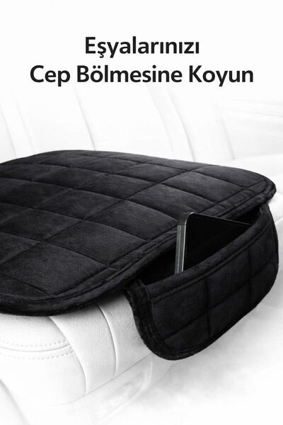 BENT OTO OTO AKSESUAR Luxury Kadite Textured Universal Car Seat Cover - 7 Piece Front Rear Full Set Upholstery Protector