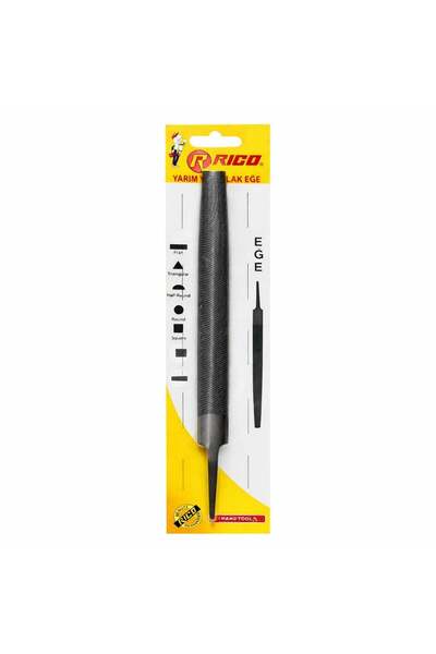 Rico Yarım Yuvarlak Eğe Bilisterli 10 mm - PH
