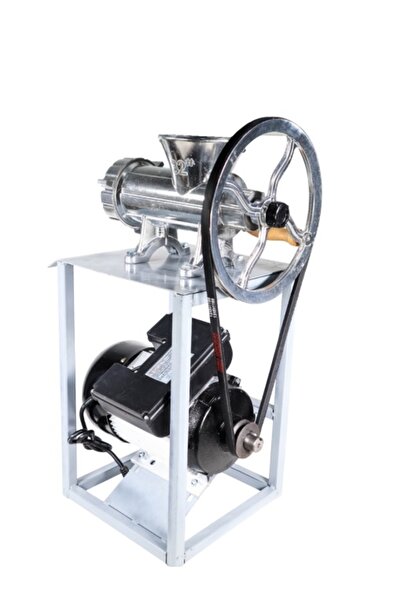 Bervas Mașină de tocat carne Nr. 32 AL cu suport pentru motor electric de 1.5 kW