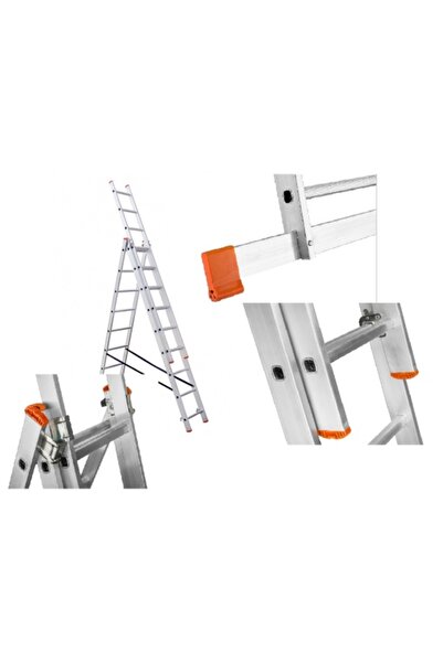 Bervas AXXA Επεκτεινόμενη Σκάλα 3x11 Τριών Τμημάτων