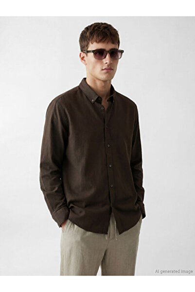 LC Waikiki I Standart Fit Linen Look Men's Shirt by Freezen Store