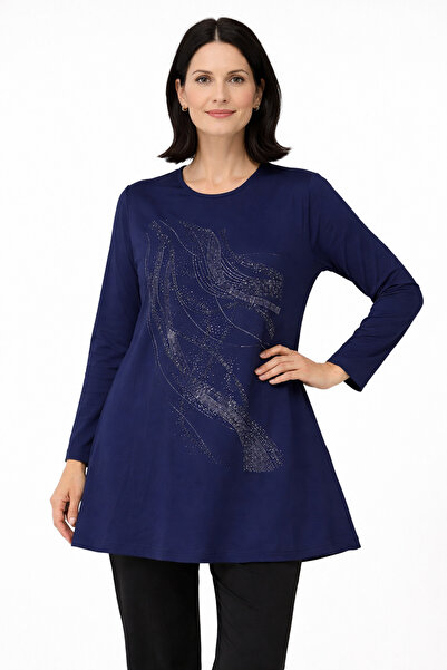 Mutlu City Γυναικείο χτενισμένο βαμβακερό τουνίκ για μητέρες μέσης και μεγαλύ...