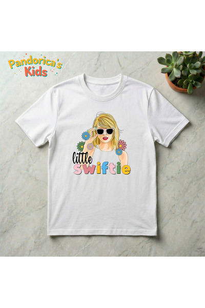 Grafftee Clothing Tricou unisex pentru copii din bumbac cu design Taylor Swif...