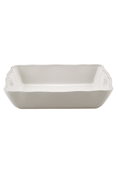 Paşabahçe Krem Marialva Ceramic Rectangular Oven Dish 35 cm - 1 Piece