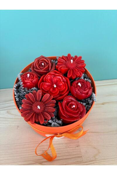 Kutuda El Yapımı Mum Hediyelik