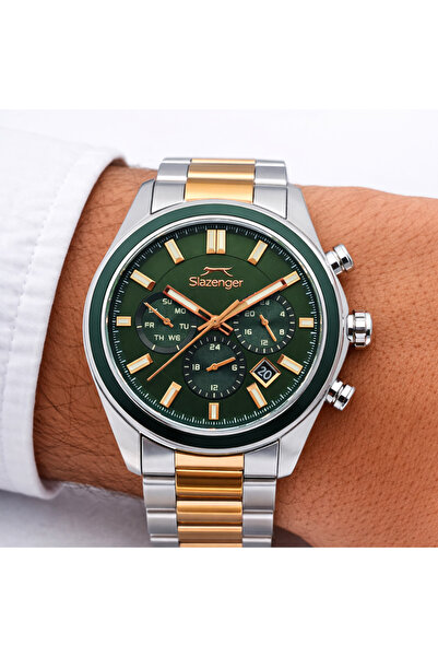 Slazenger Men's Wristwatch Stainless Steel Case Steel Band Suitable for Daily...