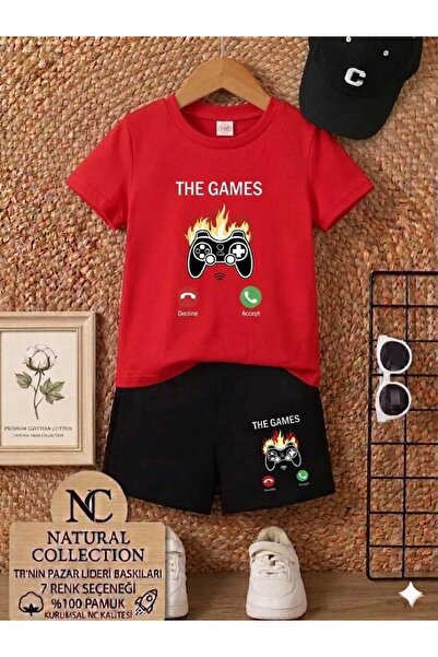 Nice Clothes ΚΑΛΟΚΑΙΡΙΝΟ ΠΑΙΔΙΚΟ ΜΠΛΟΥΖΑΚΙ ΚΑΙ ΣΟΡΤΣ UNISEX (ΕΚΤΥΠΩΣΗ THE GAMES)