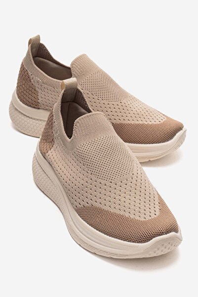 CCWAY AYAKKABI Sade Knitwear Γυναικεία Παπούτσια VISON BROWN