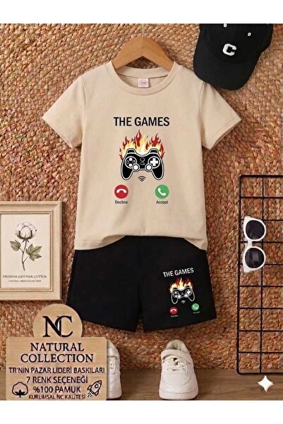 Nice Clothes ΚΑΛΟΚΑΙΡΙΝΟ ΠΑΙΔΙΚΟ ΜΠΛΟΥΖΑΚΙ ΚΑΙ ΣΟΡΤΣ UNISEX (ΕΚΤΥΠΩΣΗ THE GAMES)