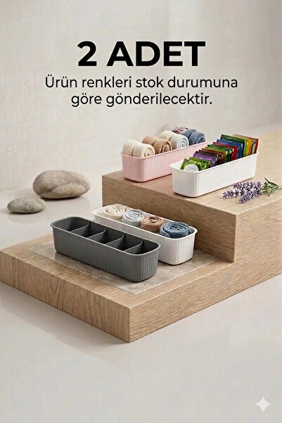 Ela&Elis Tevy 5 Bölmeli Dolap İçi Düzenleyici/Masa Üstü Düzenleyici/Çok Amaçl...