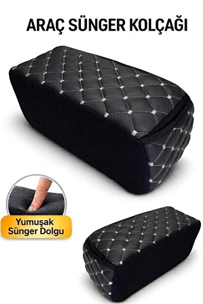 Ecarteks Lüks Oto Kolçak Kol Dayama Koltuk Arası Organizer Cepli Vidasız Mont...