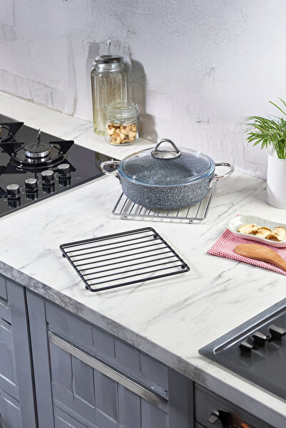 Ela&Elis Βάση τσαγιέρας, βάση κατσαρόλας από ανοξείδωτο ατσάλι, τετράγωνη μετ...