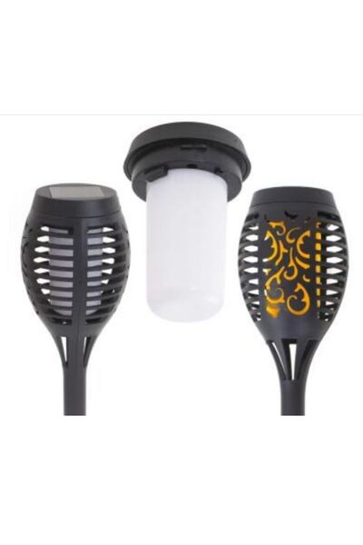 SimpluAcasa SET 4X Lampă Solară Tip Torță LED cu Efect Flacără, Iluminare Int...