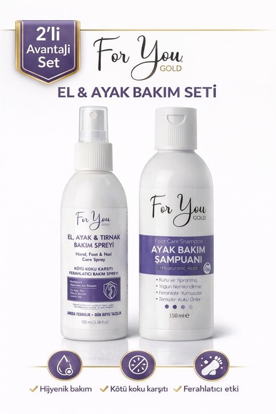 For You Gold Ayak ve Tırnak Bakım Seti - Koku, , Mantar Ayak ve Tırnak Bakım ...