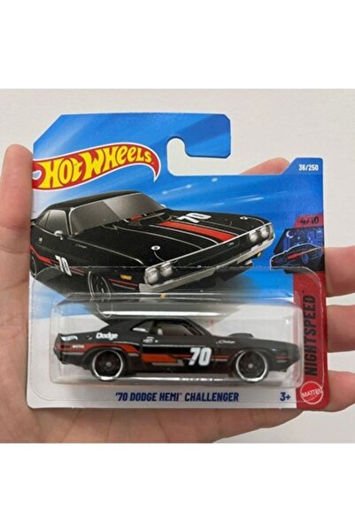 HOT WHEELS 2022 Νάιτσπιντ '70 Ντοτζ Χέμι Τσάνγκλερ Μαύρο JJK79 Κοντή Κάρτα