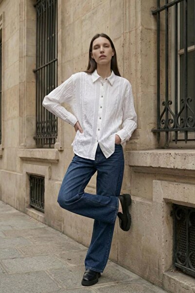 Hiccup MY FASHION Μακρυμάνικο πουκάμισο με υφή και κουμπιά