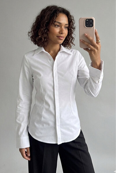 Suziş Εφαρμοστό βασικό πουκάμισο με τσέπες 37105