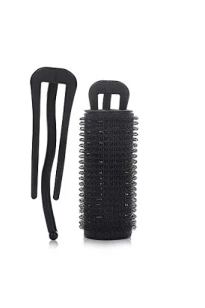 Salon System لفاف شعر مع مشبك لون اسود 5 قطع