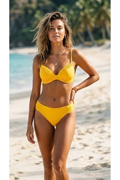 MEAmayo Pile Detaylı Bikini Takımı