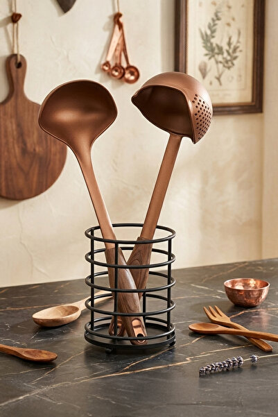 Ela&Elis Spony Μαύρη Μεταλλική Θήκη για Κουτάλια – Οργανωτής Πάγκου Κουζίνας ...