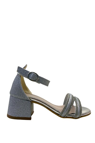 Tuğba Ortopedi 709 Κοριτσίστικα ασημένια γκλίτερ παπούτσια βραδινού φορέματος...