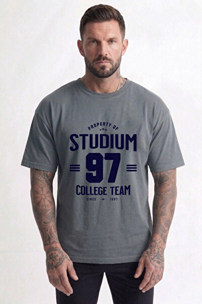 Let's Wear Stadium College Team Printed Premium Cotton Men's Tshirt