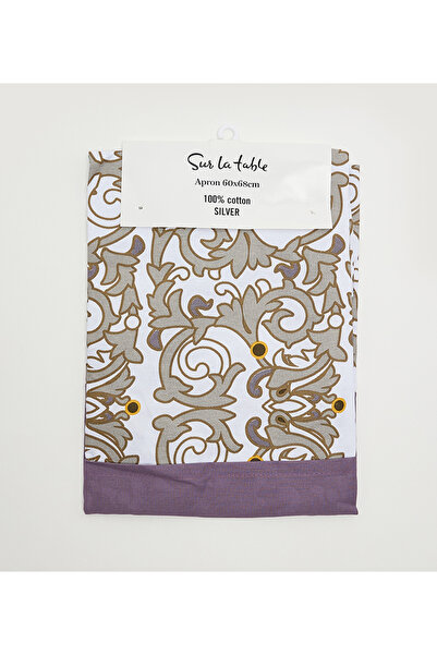 Sur La Table cotton 60x69cm White/Silver Apron